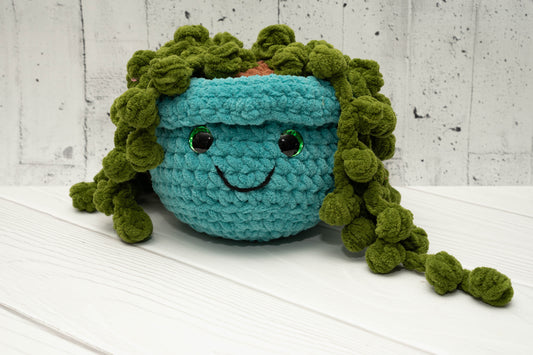 Handmade Crochet String of Pearls Plushie - Adorable Plant Lover's Decor