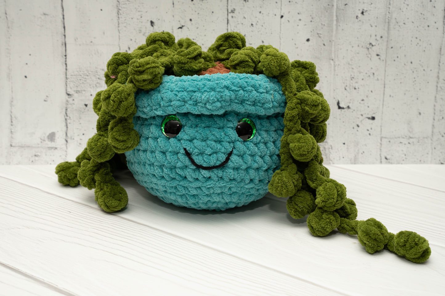 Handmade Crochet String of Pearls Plushie - Adorable Plant Lover's Decor