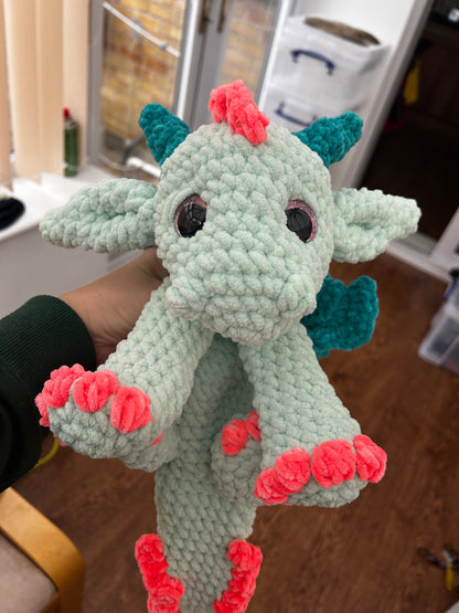 Handmade Crochet Cato Dragon Plush