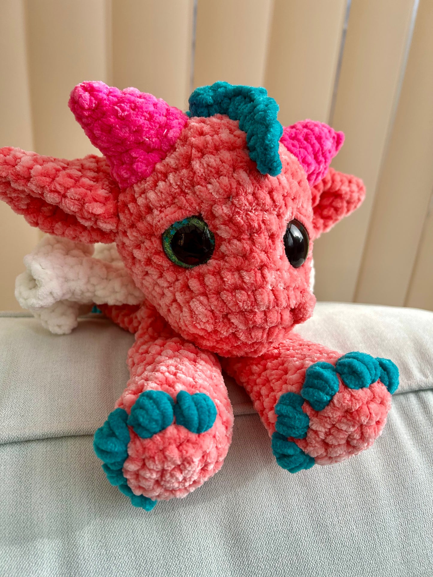 Handmade Crochet Cato Dragon Plush