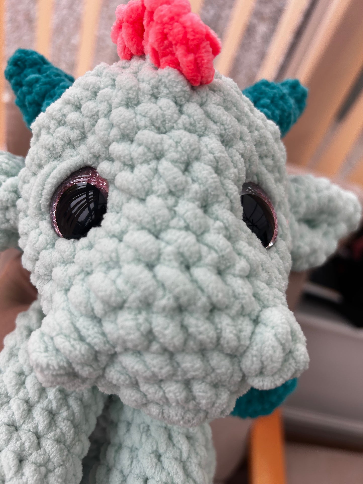 Handmade Crochet Cato Dragon Plush