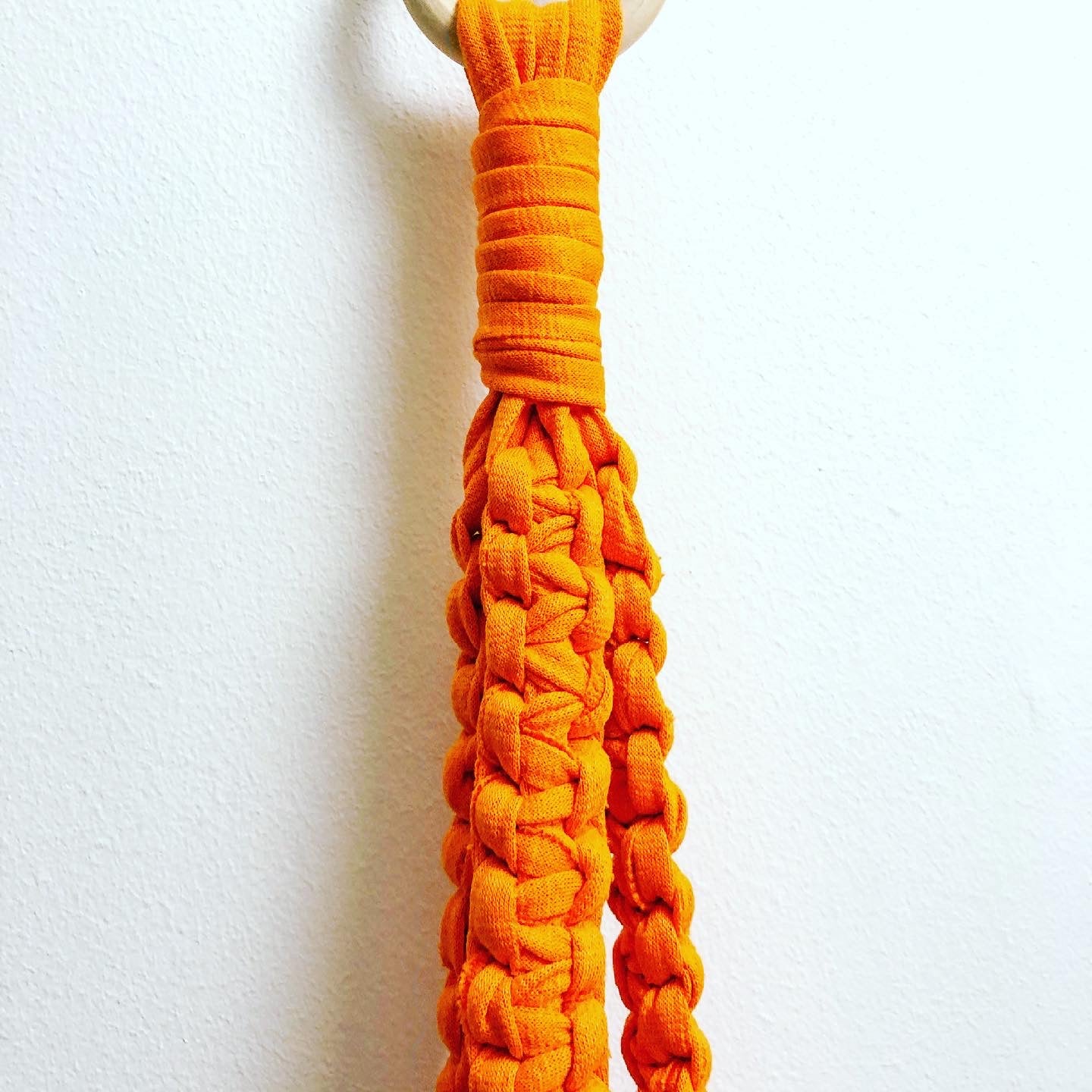 Buy Online Premium Quality and Beautiful Macrame Plant Hanger - Orange - Hotpinkhangers