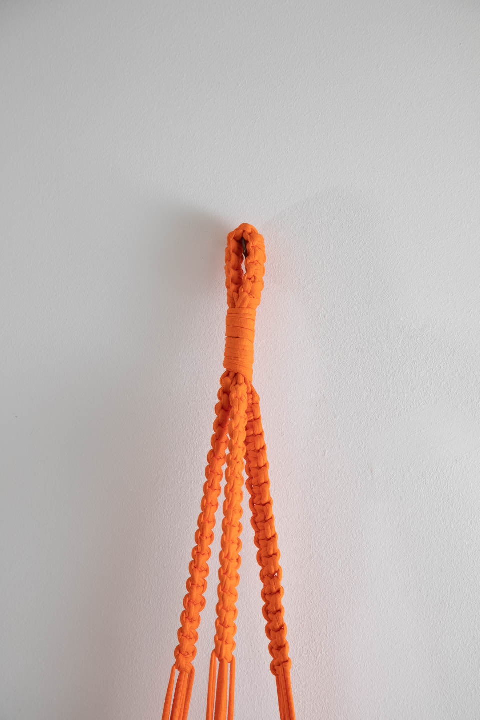 Buy Online Premium Quality and Beautiful Orange Long Macrame Plant Hanger - Hotpinkhangers