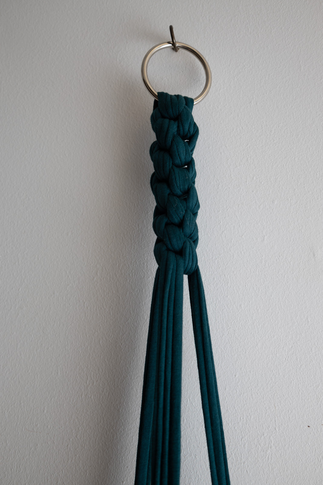 Macrame Hanger Twisted Dark Teal