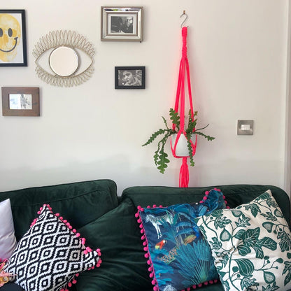 Buy Online Premium Quality and Beautiful The OG Neon Pink Macrame Hanger Twisted - Hotpinkhangers